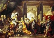 Gabriel-Francois Doyen Louis XVI recoit a Reims les hommages des chevaliers du oil painting reproduction